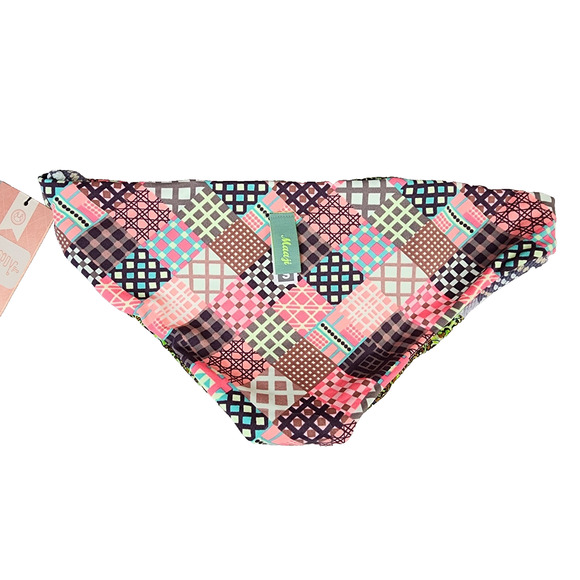 Maaji Reversible Bikini Bottom Small Multicolor Geometric - New - Picture 2 of 8